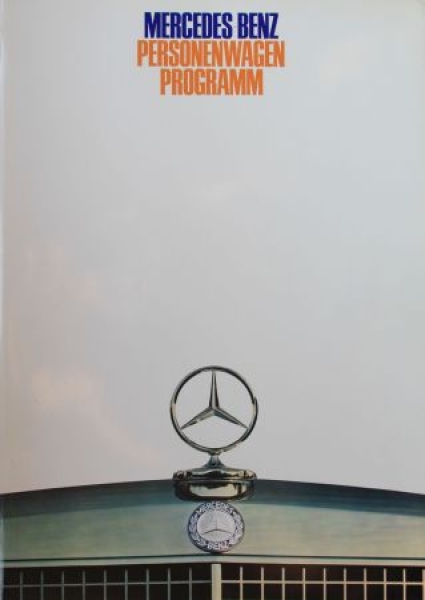 Mercedes-Benz Personenwagen Modelprogram 1969 Carbrochure (8199)